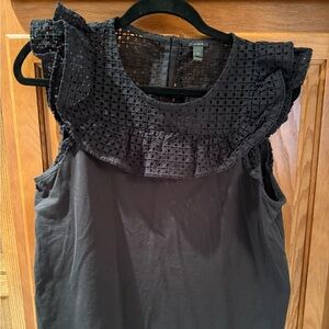 J Crew Lace Black Women's Top